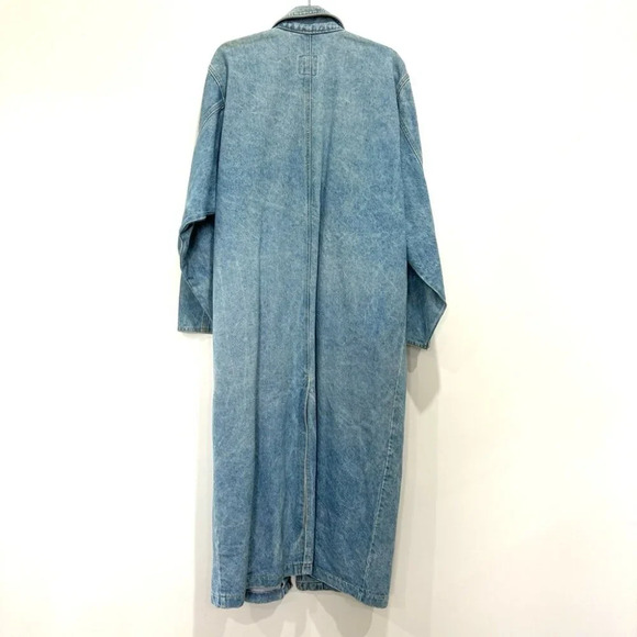 Vintage Sunbelt Jean/ Denim Long Sleeve Duster Cardigan Trench Coat Size M/L - Picture 12 of 12